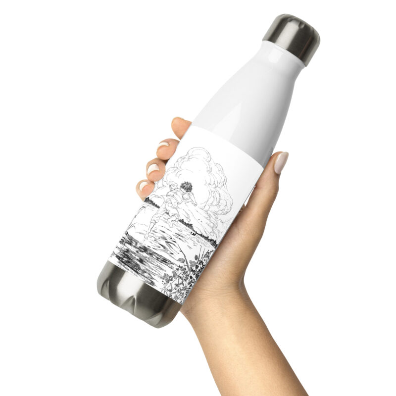 Terry Leaping off the Dock Stainless steel water bottle - Image 5