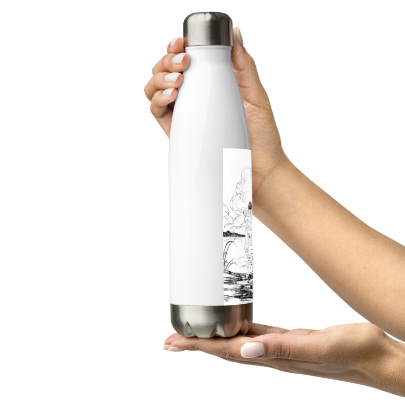 Terry Leaping off the Dock Stainless steel water bottle - Image 3