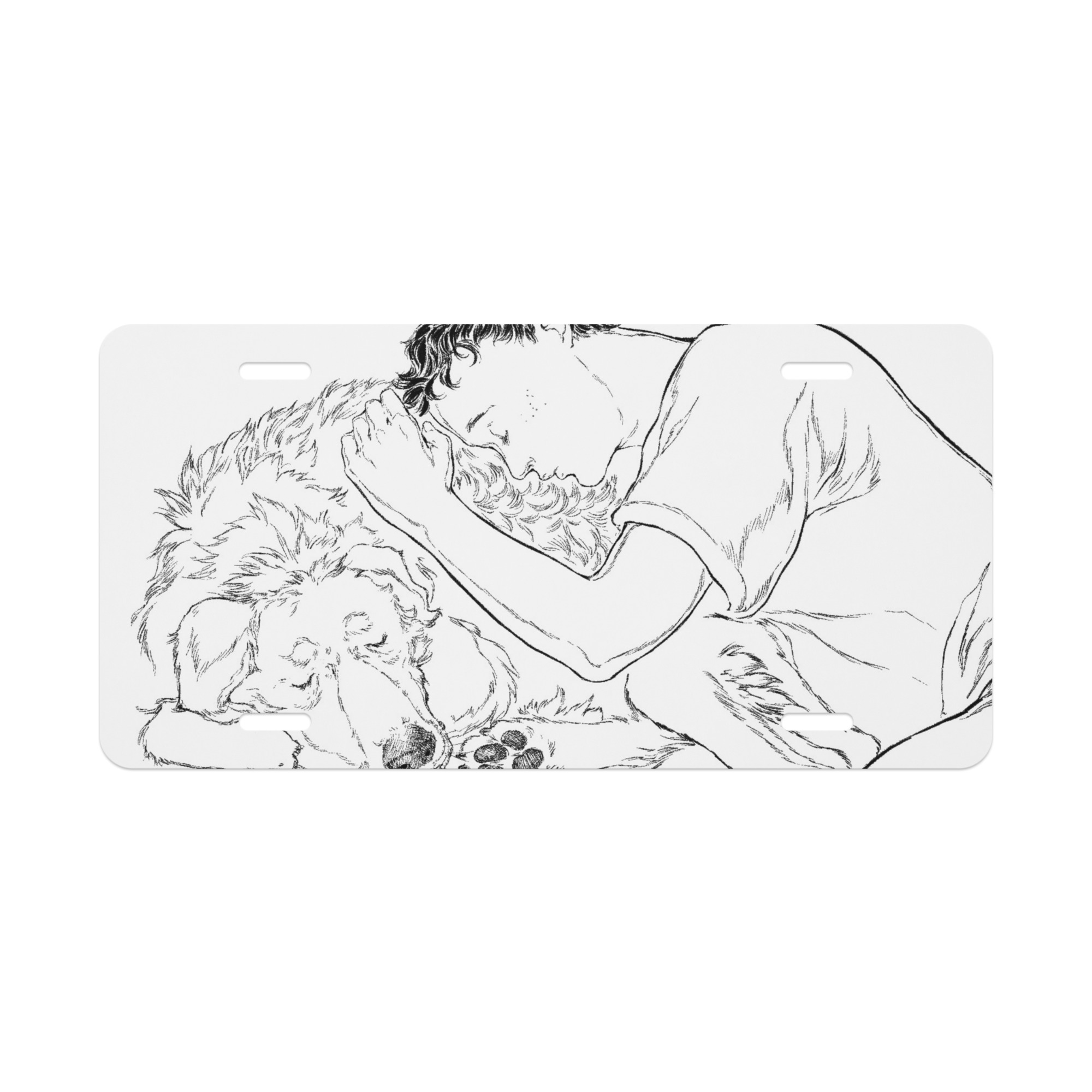 Petey and Pluto vanity plate/metal art