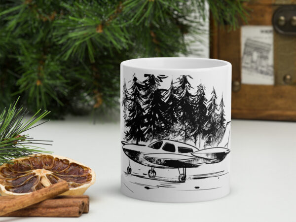 Surgery in the Swamp Plane Glossy mug