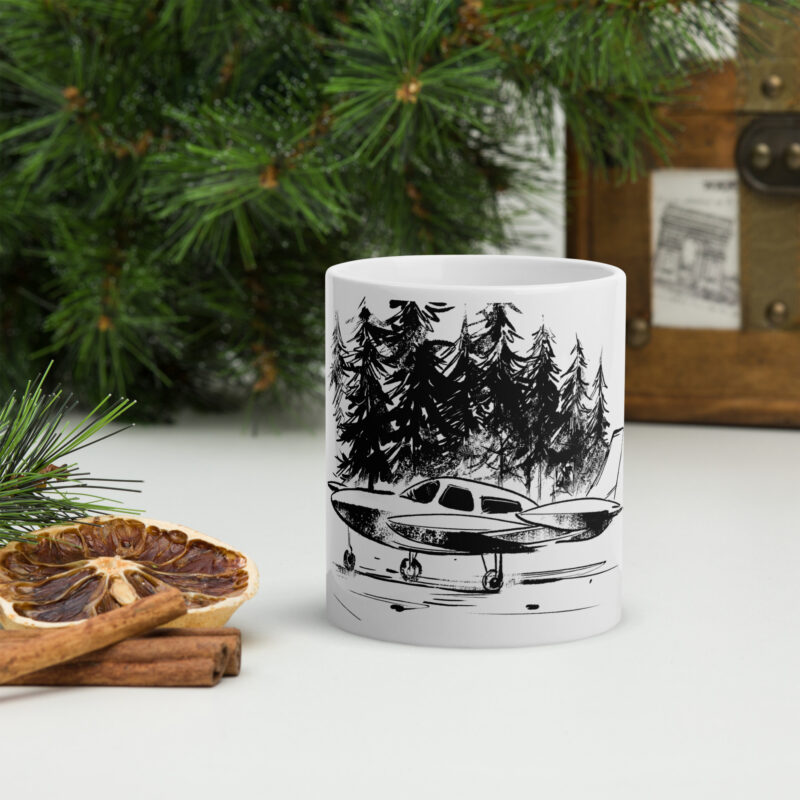 Surgery in the Swamp Plane Glossy mug - Image 4